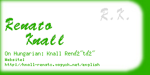 renato knall business card